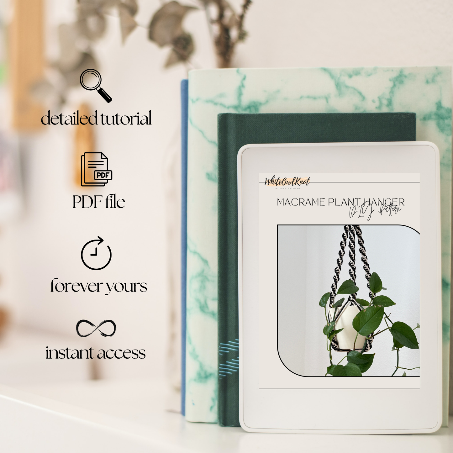 Macrame Plant Hanger Pattern PDF