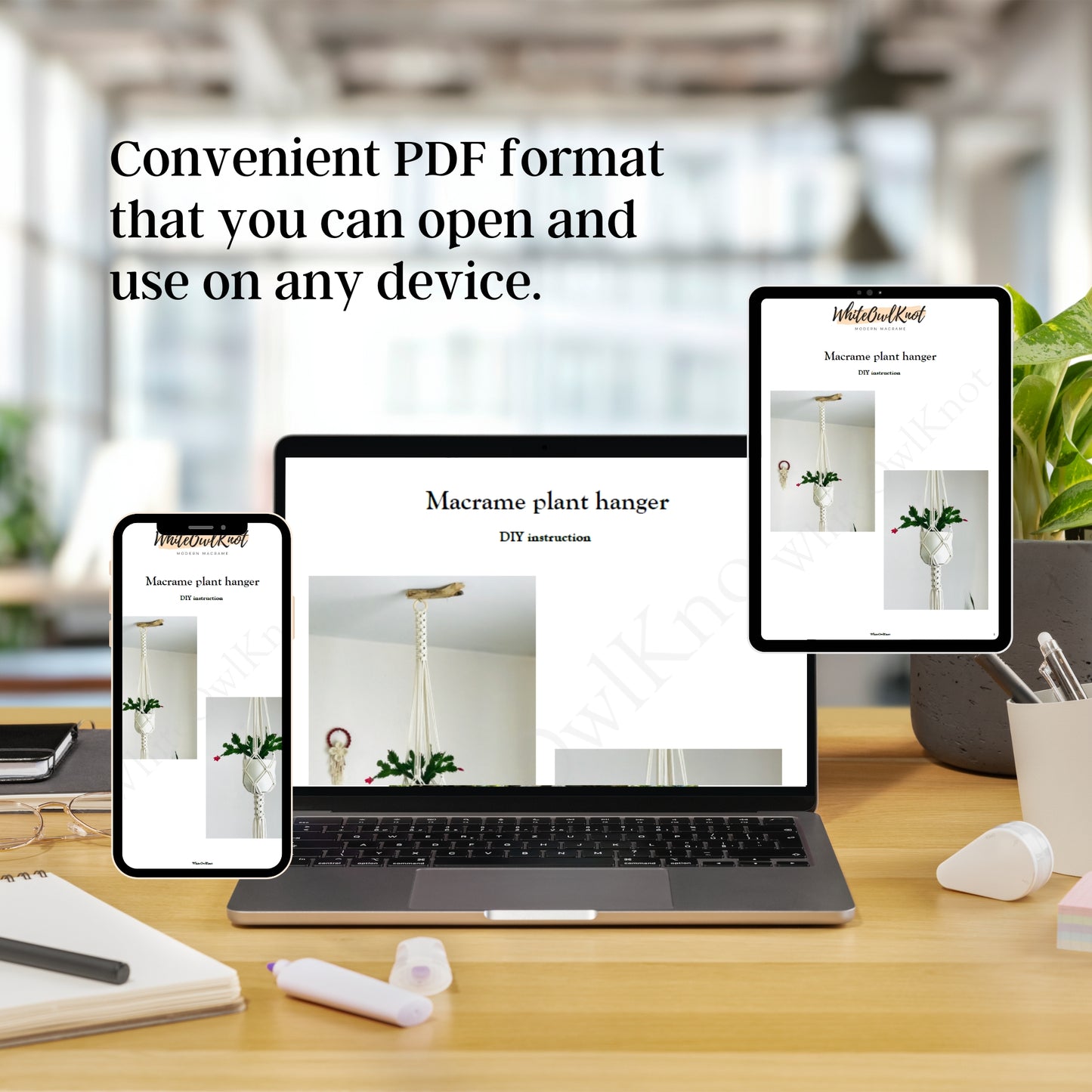 Macrame Plant Hanger PDF Pattern