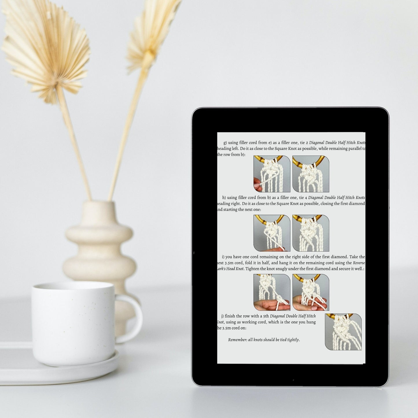 Boho Chic Net Bag, Macrame DIY Pattern