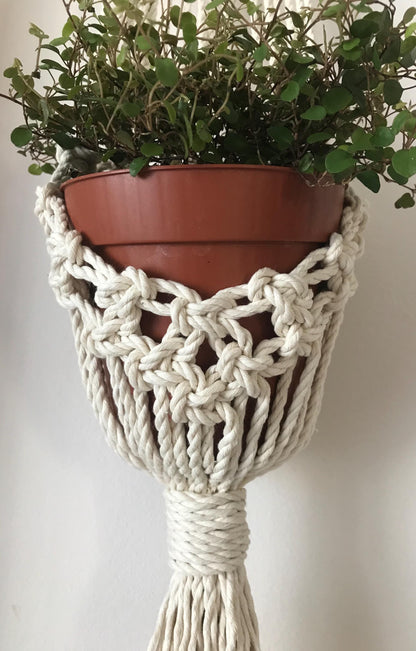 Macrame Plant Hanger with Flower PDF Pattern