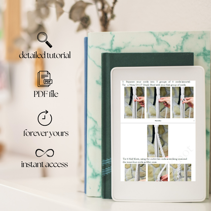 Macramé Pattern Plant Hanger DIY, Instant Download