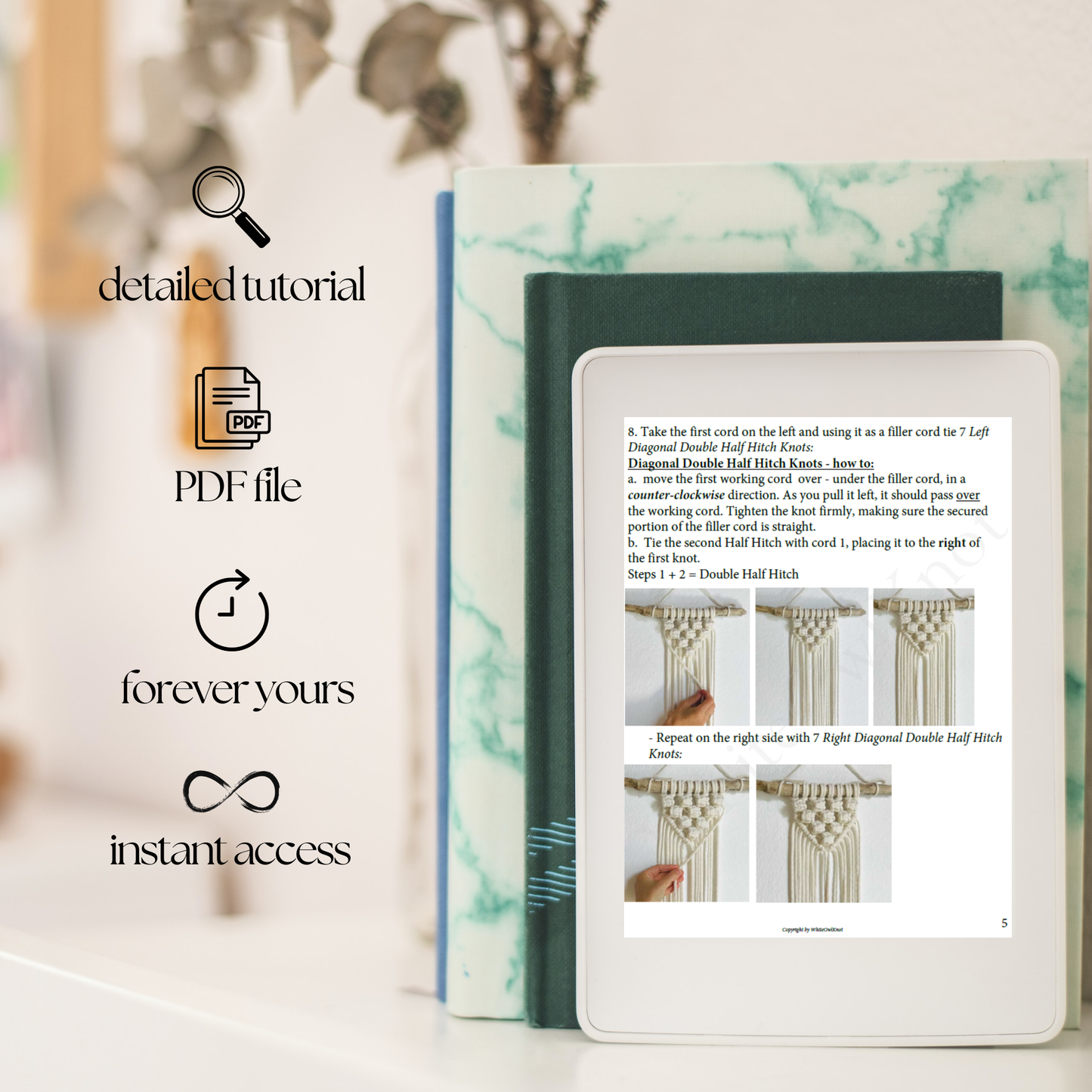Macrame Plant Hanger PDF pattern