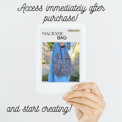 Macrame Bag with Fringes PDF Pattern