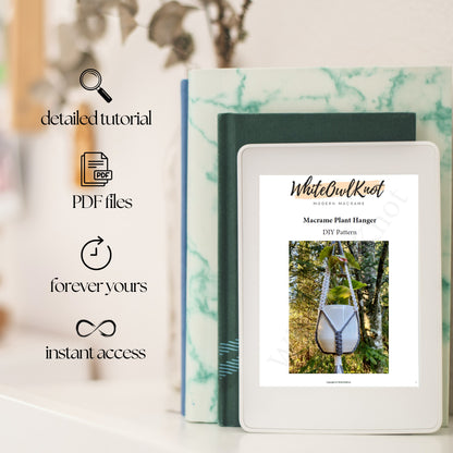 Digital product with a PDF file icon and text overlay on a blurred background