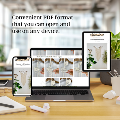 Macrame Wall Hanging Pattern - Easy Step-by-Step PDF Tutorial