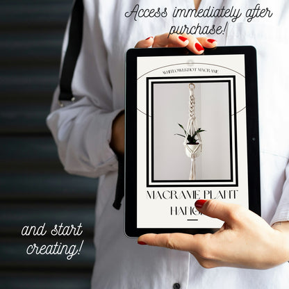 Set of 3 Easy Macramé Plant Hanger Patterns PDF – Minimalist Designs