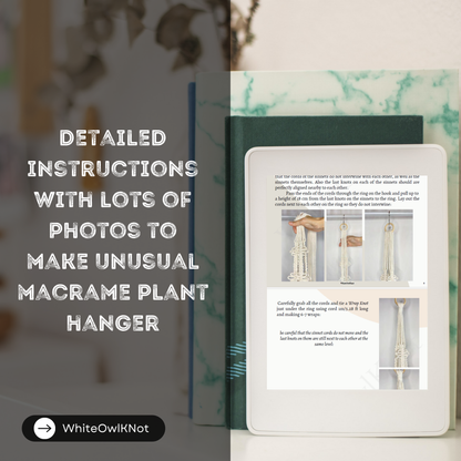 Without Tassel on Bottom Macrame Plant Hanger Pattern