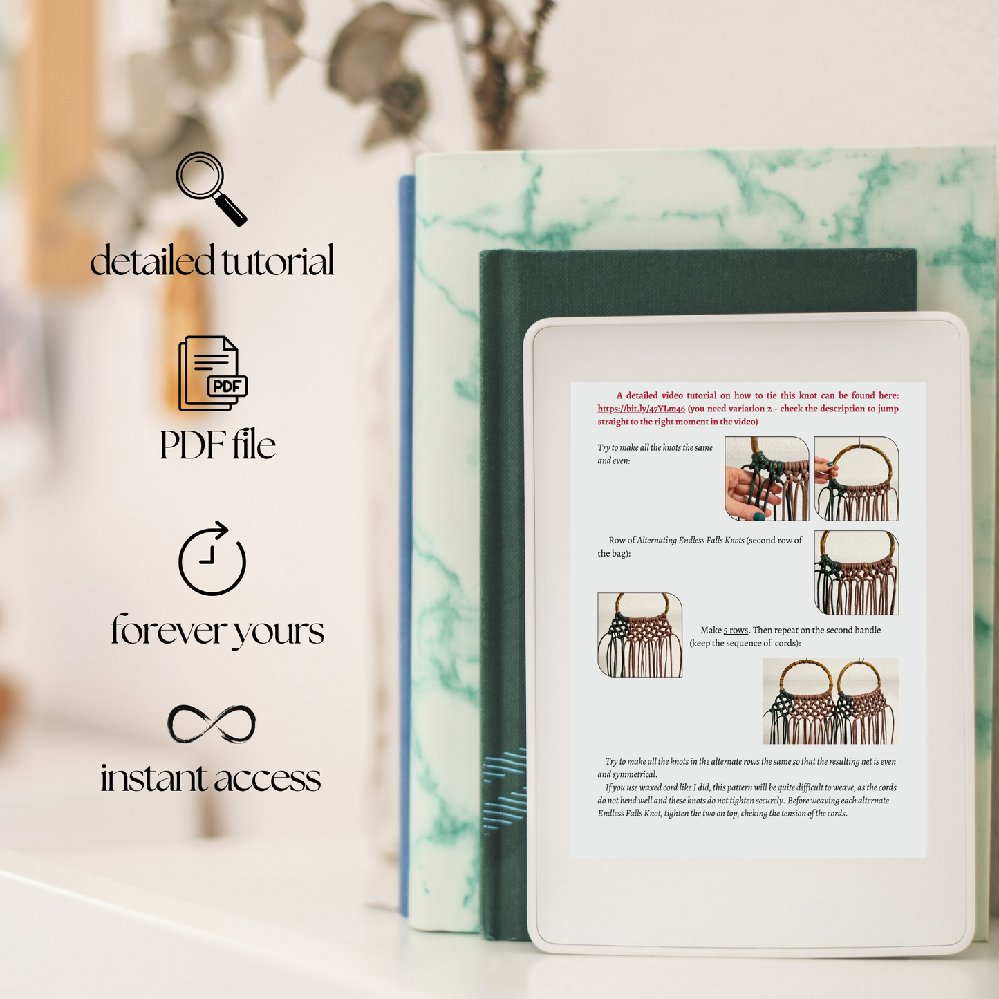 Macrame Handbag DIY PDF Pattern