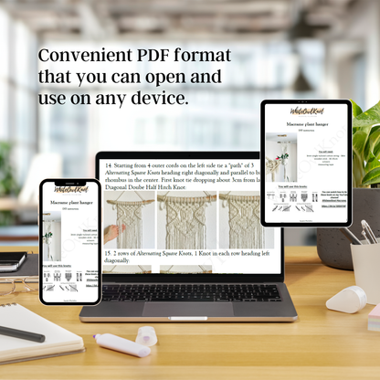 Macrame Plant Hanger DIY Pattern