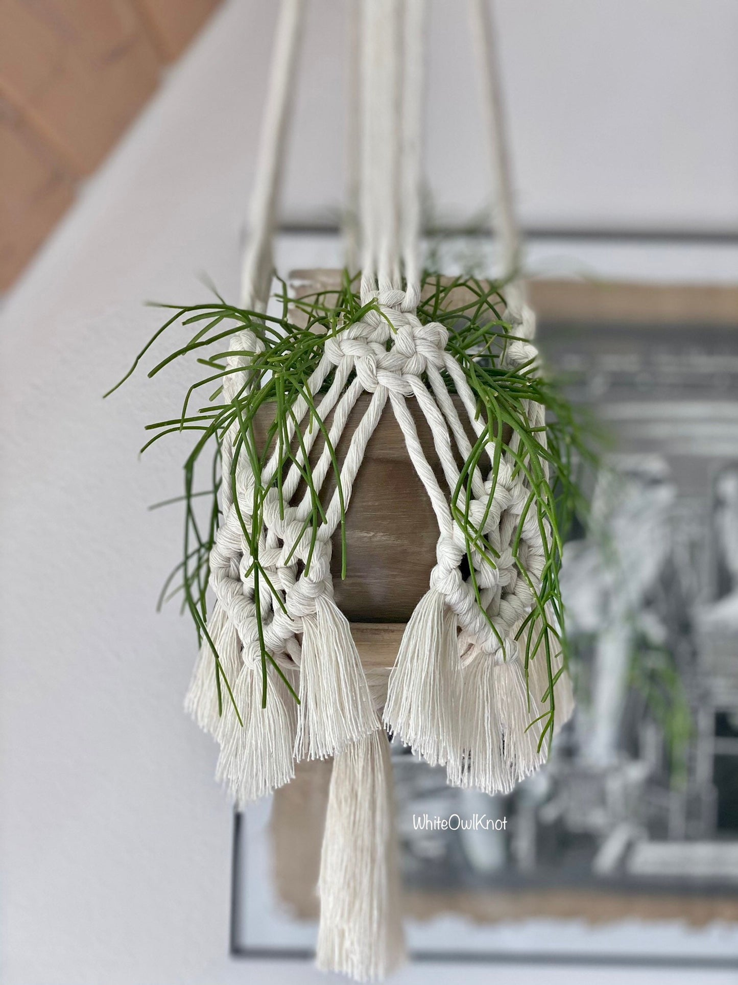 Macrame plant hanger PDF pattern