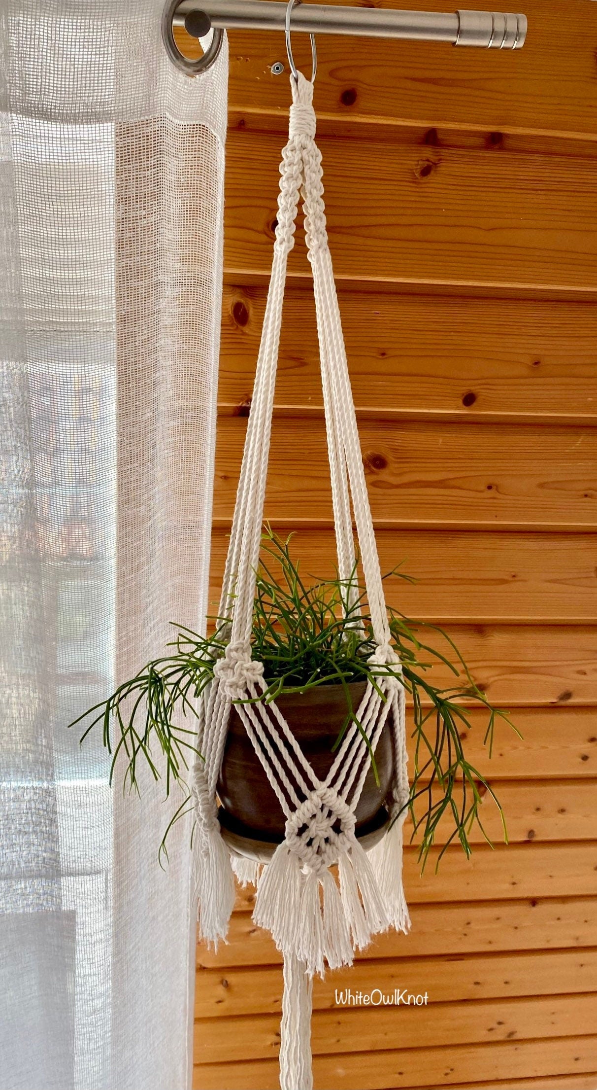 Macrame plant hanger PDF pattern