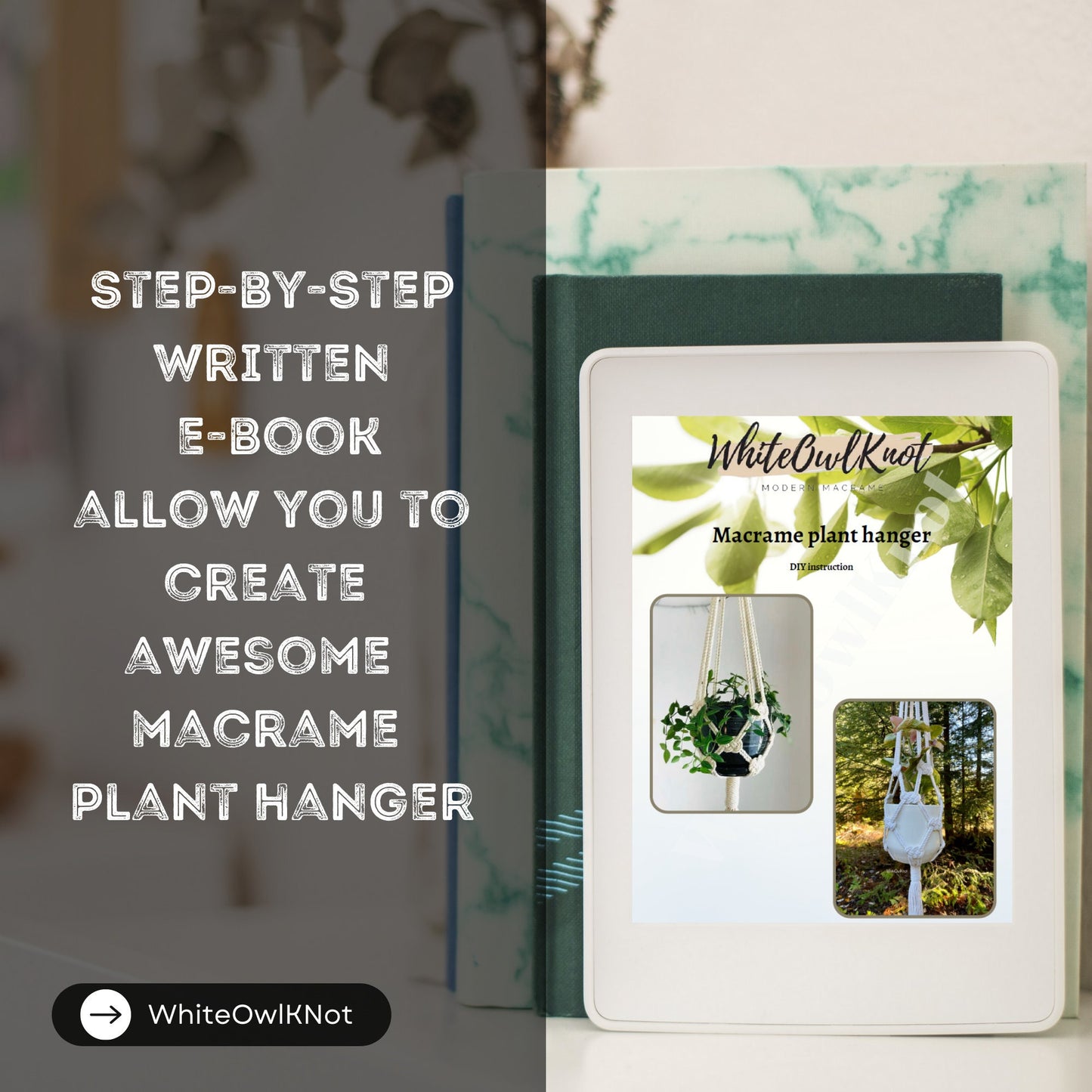 Macrame Plant Hanger Pattern, Josephina Knot Planter DIY