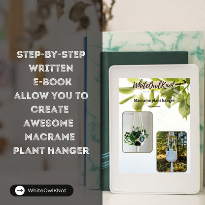 Macrame Plant Hanger Pattern, Josephina Knot Planter DIY