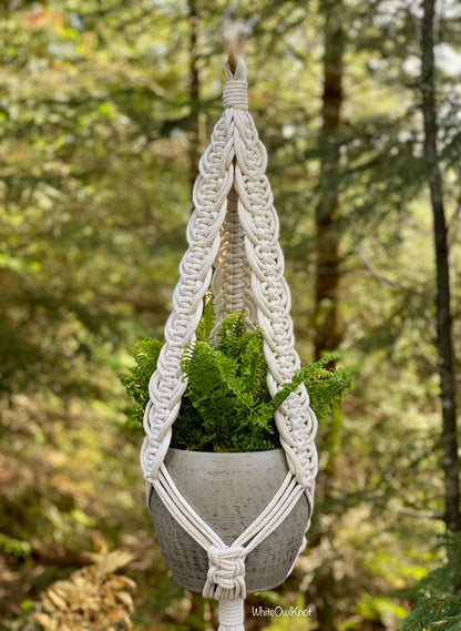 Macrame Plant Hanger PDF Pattern, Boho Hanging Planter DIY