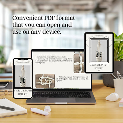 Macrame Wall Hanging DIY Pattern – Step-by-Step PDF