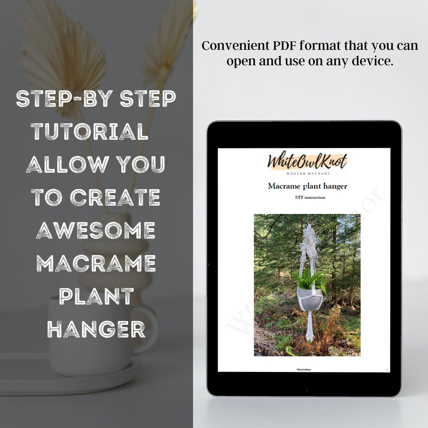 Macrame Plant Hanger PDF Pattern