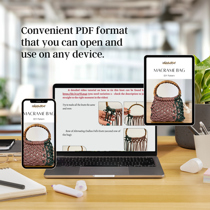 Macrame Handbag DIY PDF Pattern