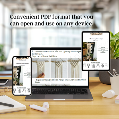 Macrame Plant Hanger PDF pattern