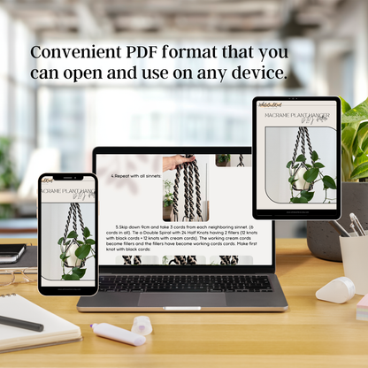 Macrame Plant Hanger Pattern PDF