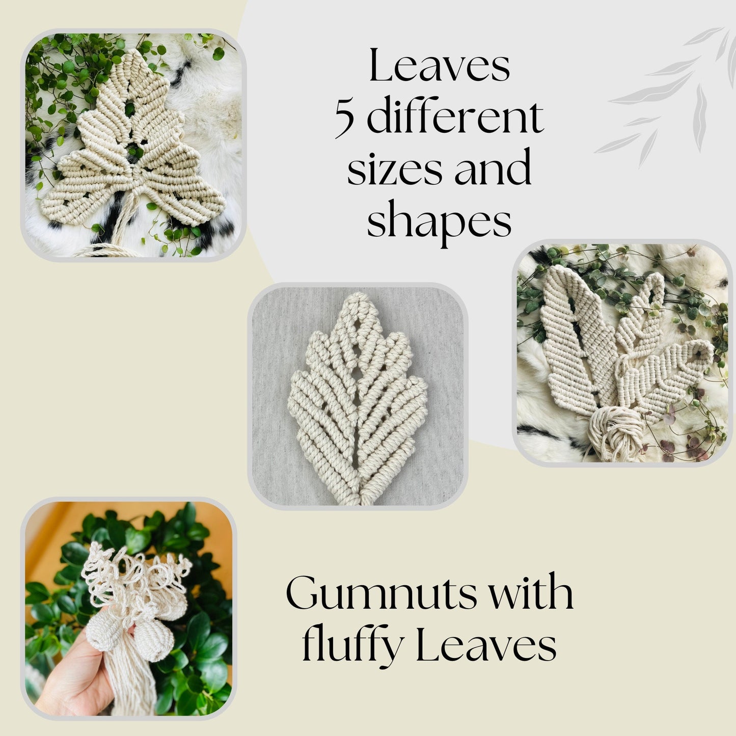 Bundle of 14 DIY Macrame Floral Patterns to Make Unique Floral Pieces