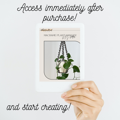 Macrame Plant Hanger Pattern PDF