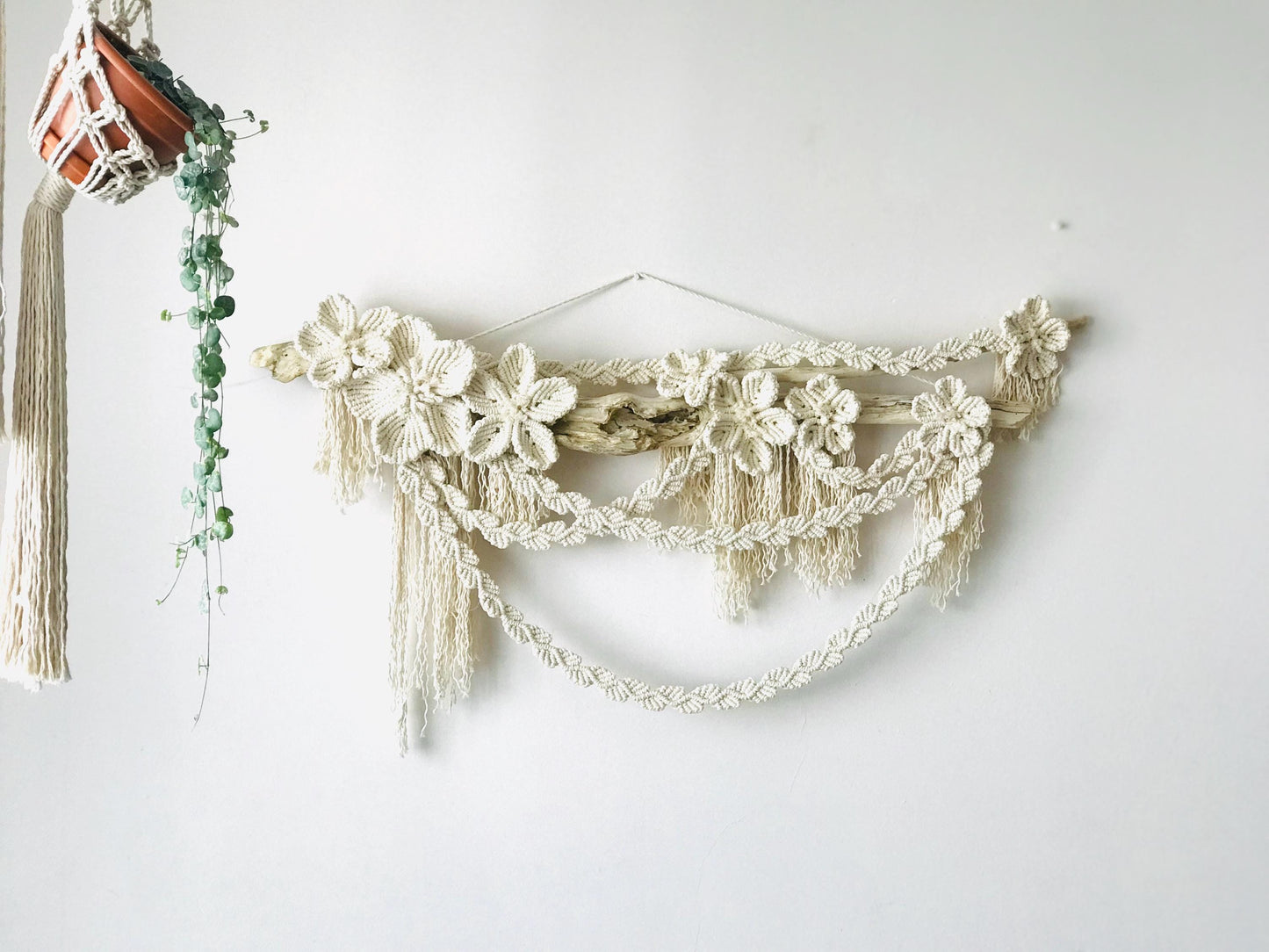 Macrame Plant Hanger with Flower PDF Pattern