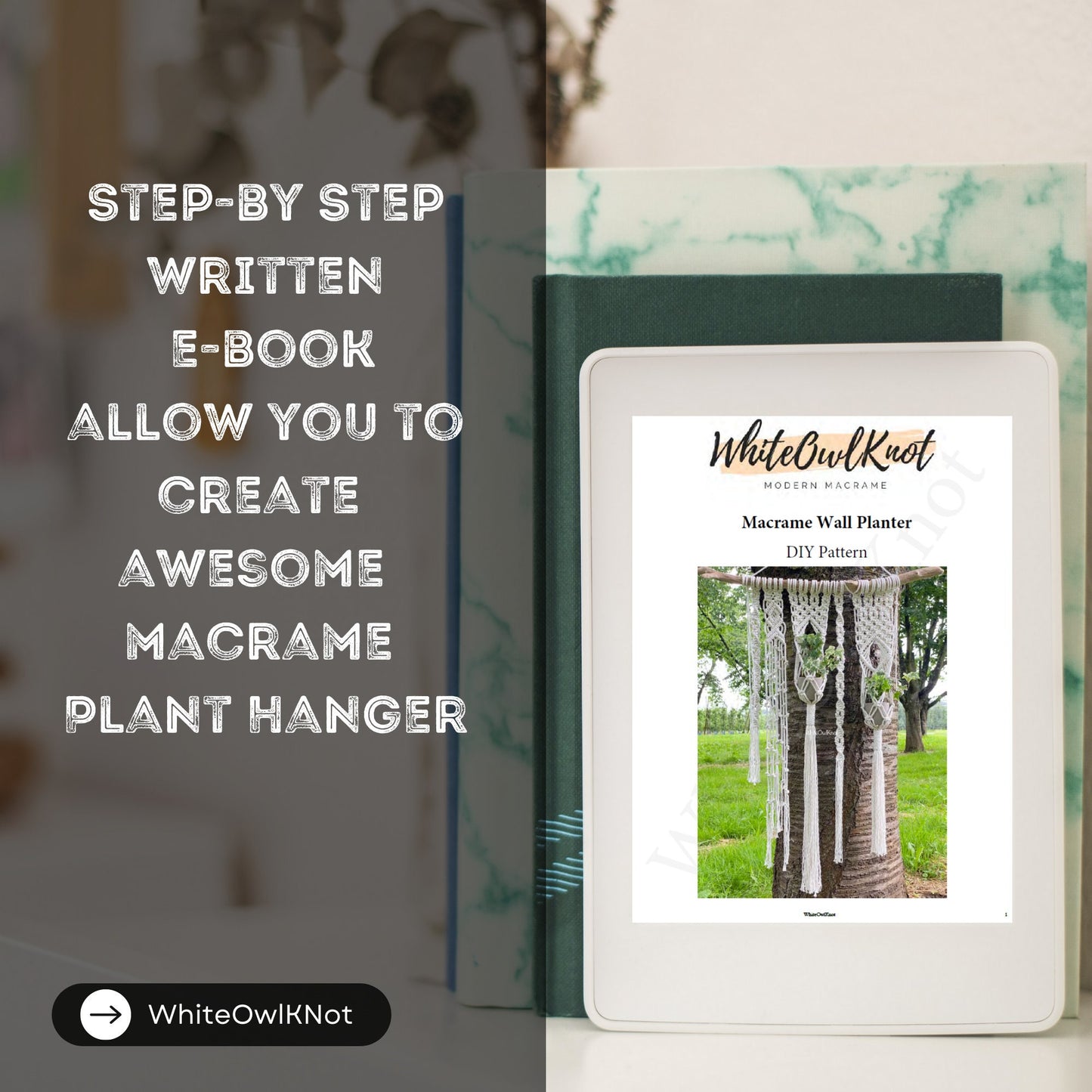 Double Wall Planter Macrame Pattern for Beginners