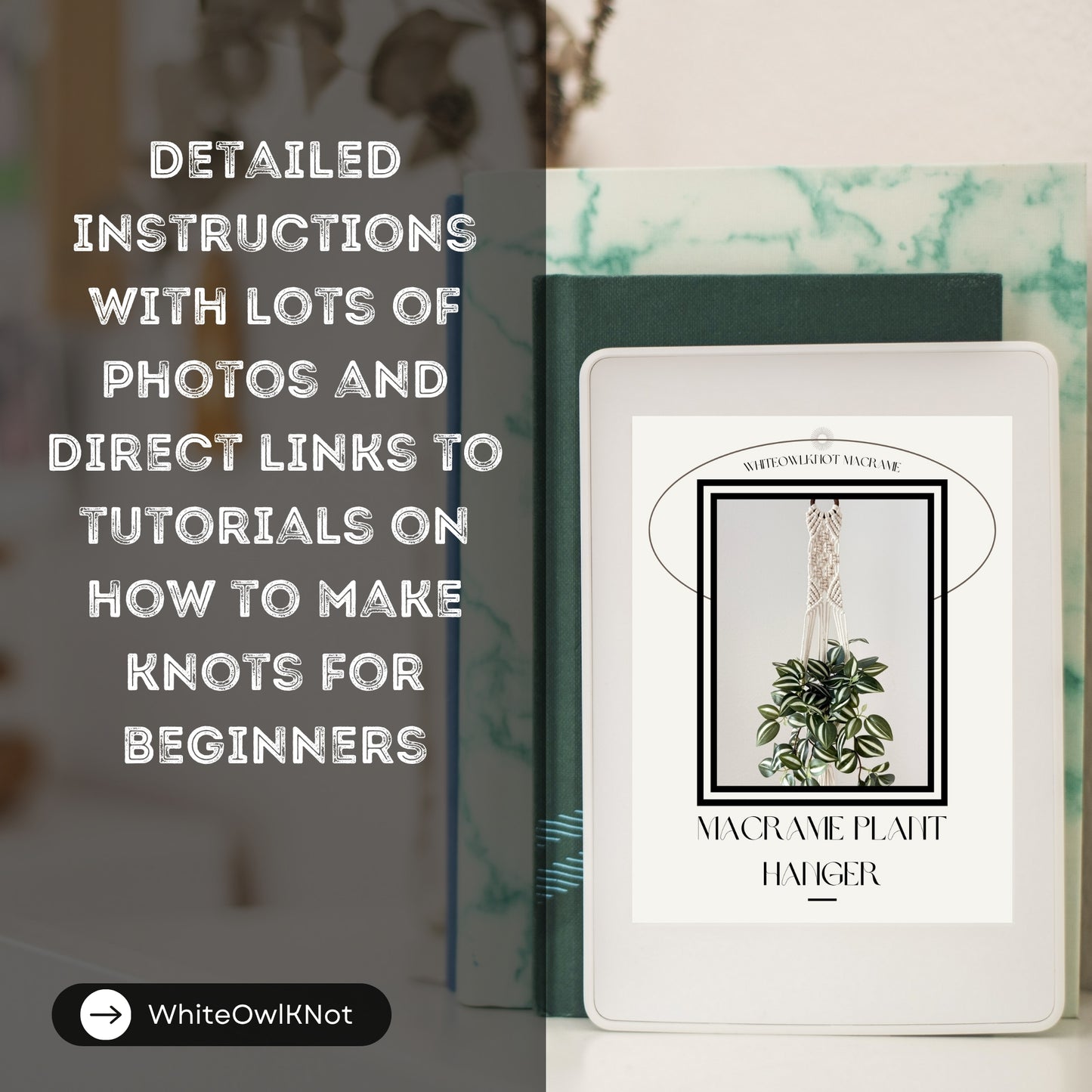 Set of 3 Easy Macramé Plant Hanger Patterns PDF – Minimalist Designs