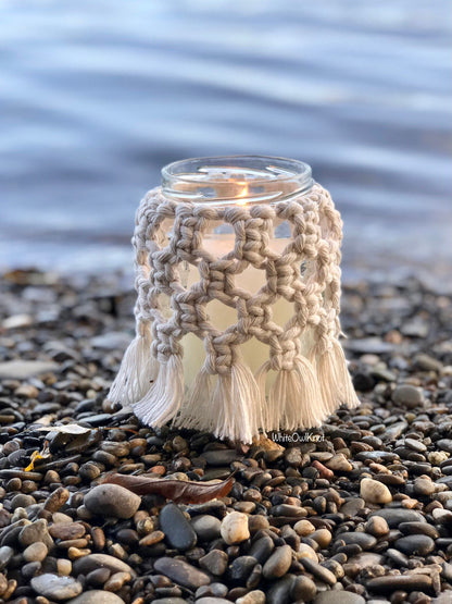 Macrame Jar Cover PDF Pattern