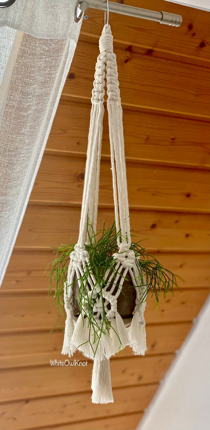 Macrame plant hanger PDF pattern