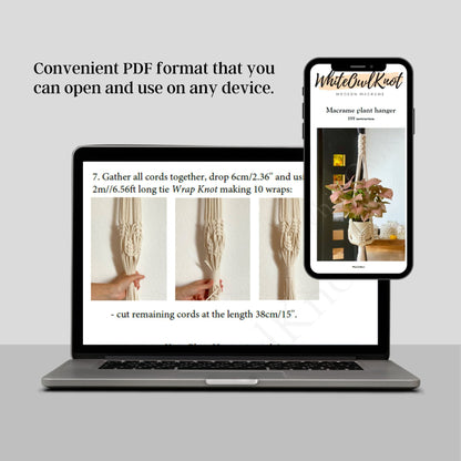 Bundle: 4 Bestseller Makramee Pflanzenampel DIY PDF-Anleitungen für Boho-Wohnkultur. Terrassen- und Balkonglück. Sofortiger Download