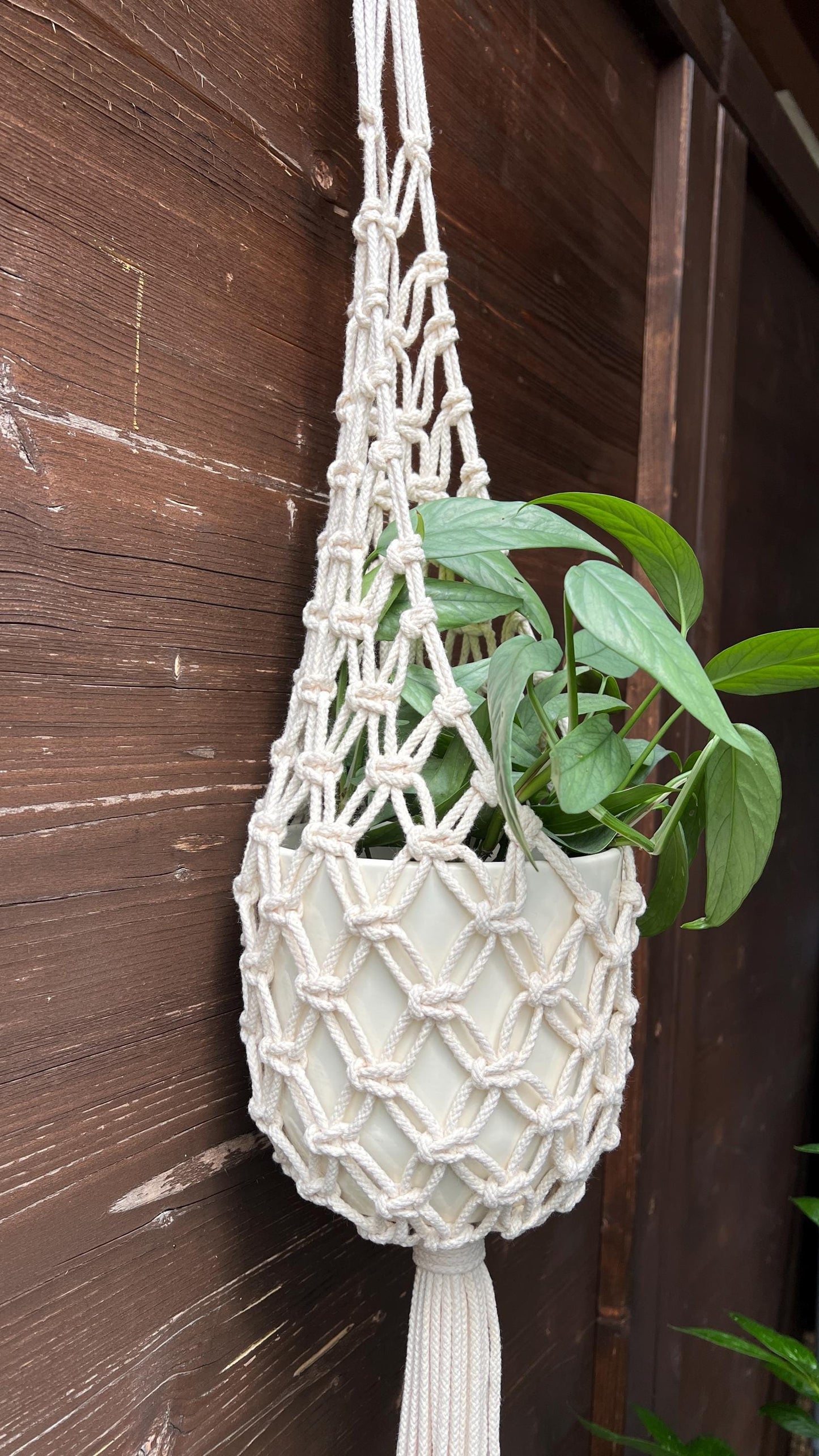 Nest Macramé Plant Hanger Pattern, DIY Instructions