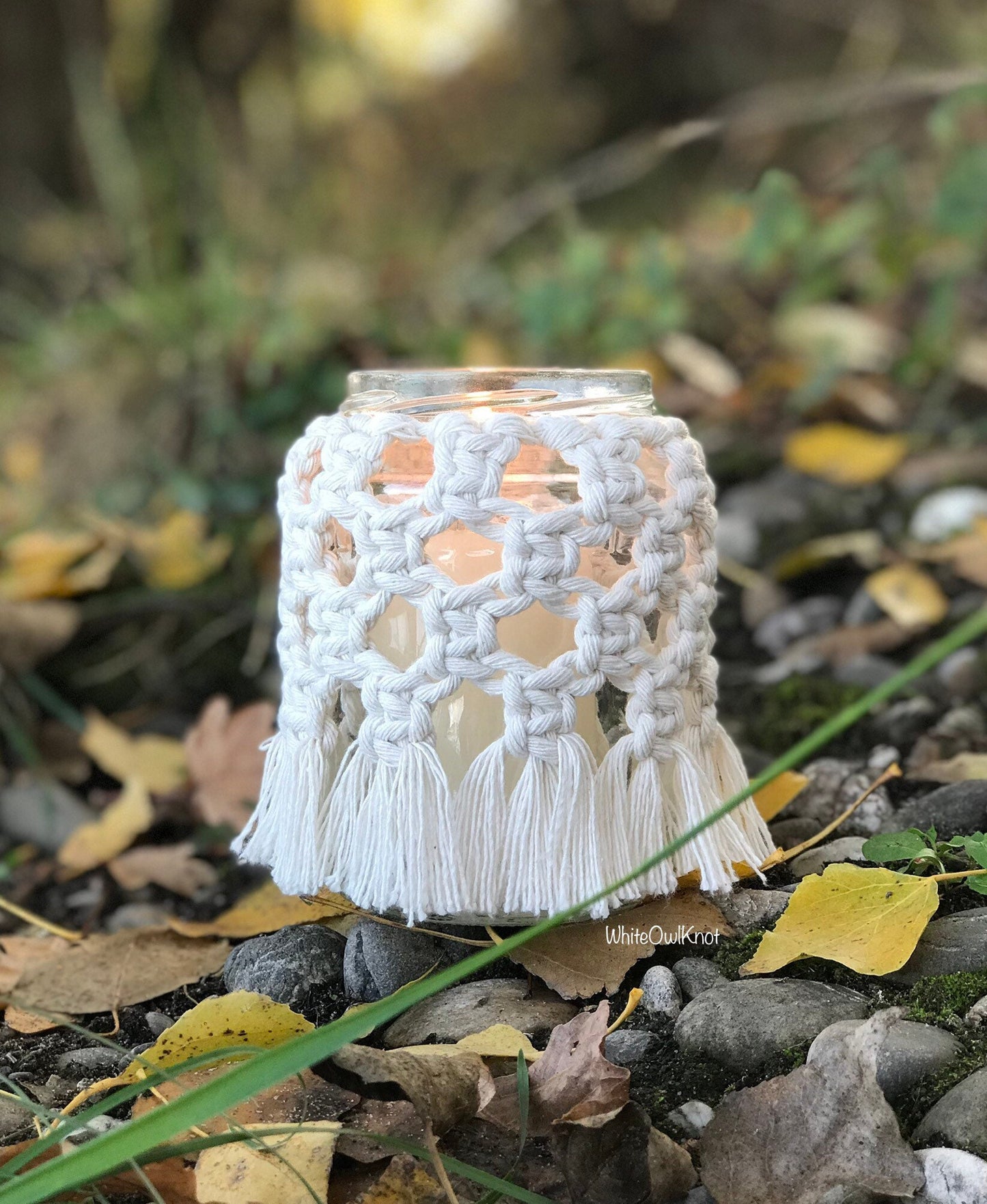 Macrame Jar Cover PDF Pattern