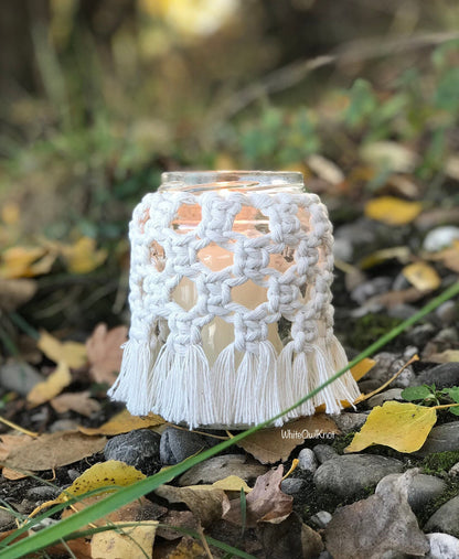 Macrame Jar Cover PDF Pattern