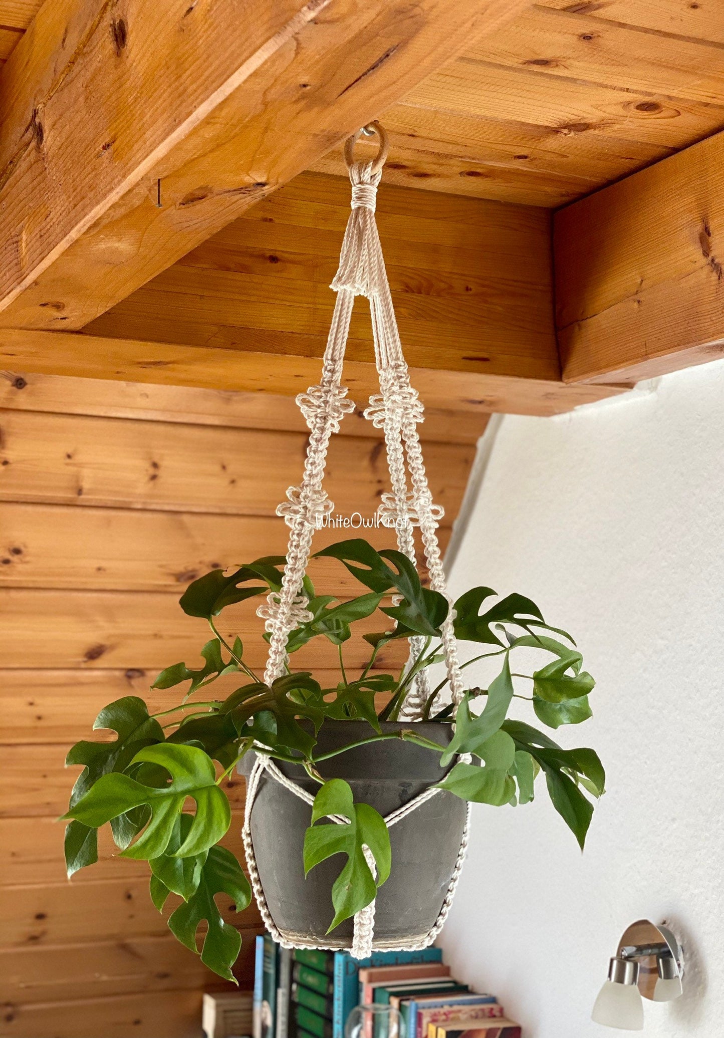 Without Tassel on Bottom Macrame Plant Hanger Pattern
