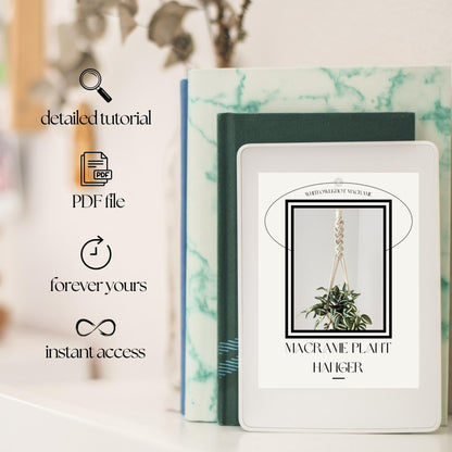 Product packaging with a plant image and text on a blurred background