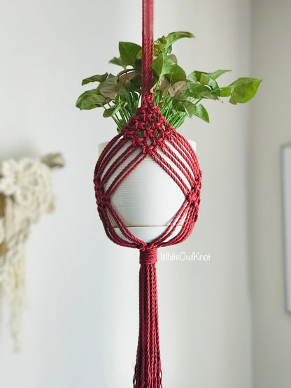 Macrame Plant Hanger Pattern, Step-by-Step Instructions