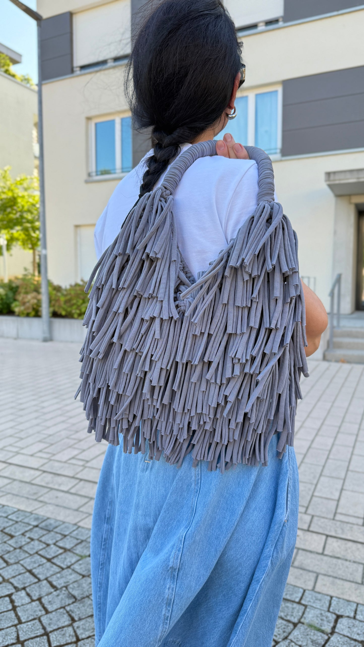 Macrame Bag with Fringes PDF Pattern