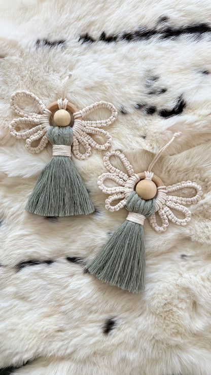 Weihnachtsengel Makramee-Anleitung, DIY Feiertags-Ornament