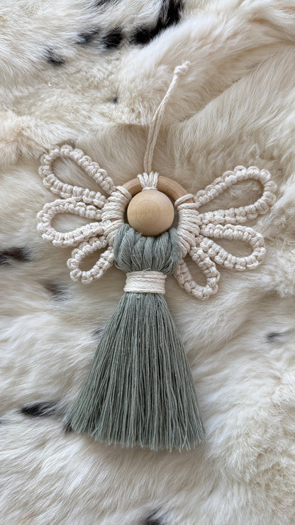 Weihnachtsengel Makramee-Anleitung, DIY Feiertags-Ornament