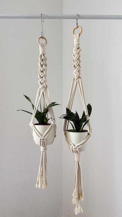 Set of 3 Easy Macramé Plant Hanger Patterns PDF – Minimalist Designs
