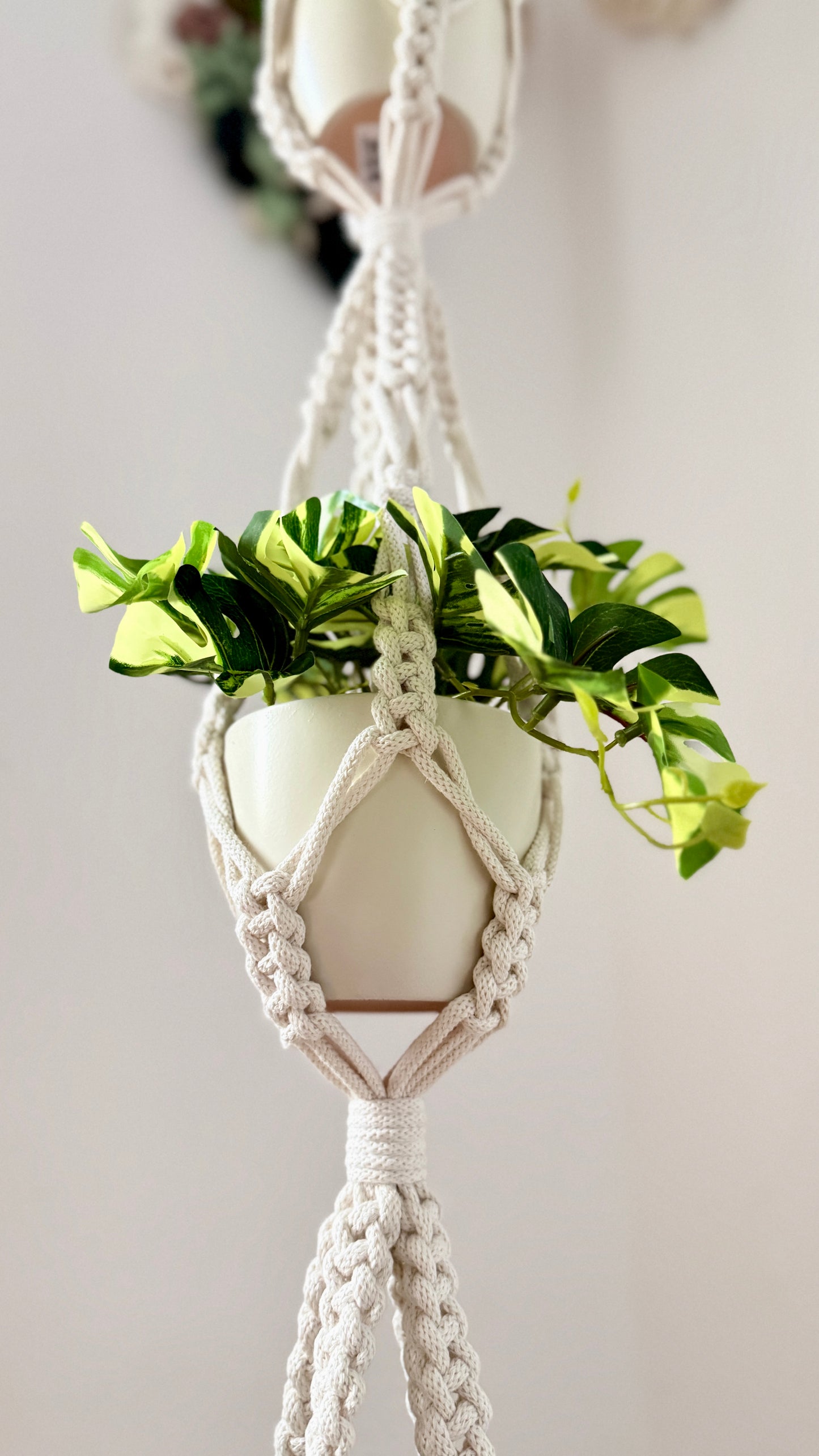 Triple Macrame Plant Hanger Pattern, Digital Download
