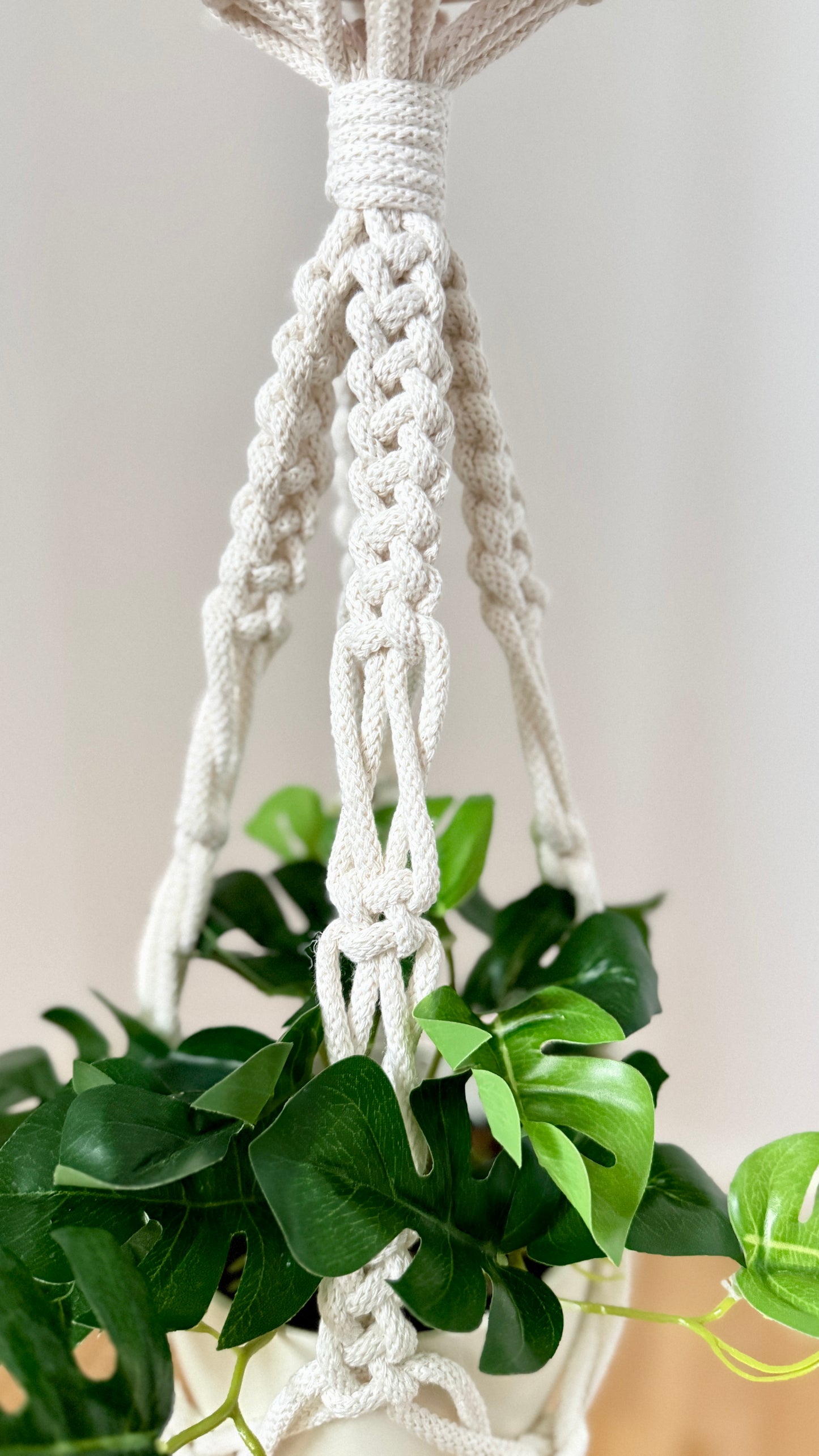 Triple Macrame Plant Hanger Pattern, Digital Download