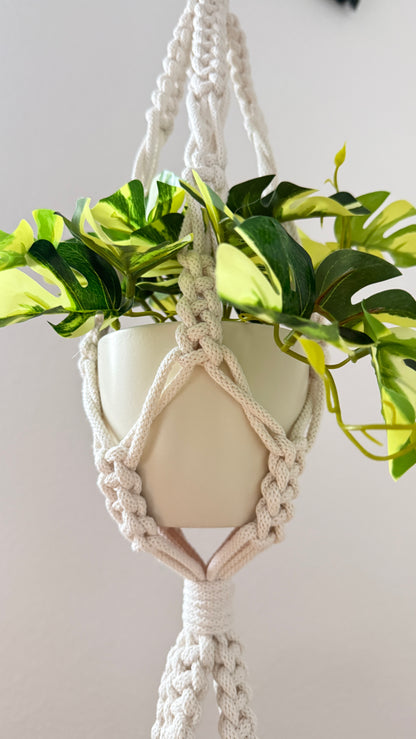 Triple Macrame Plant Hanger Pattern, Digital Download