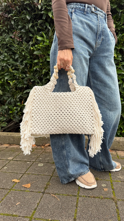 Purse Bag Macrame Pattern, How to Make Elegant Boho Bag