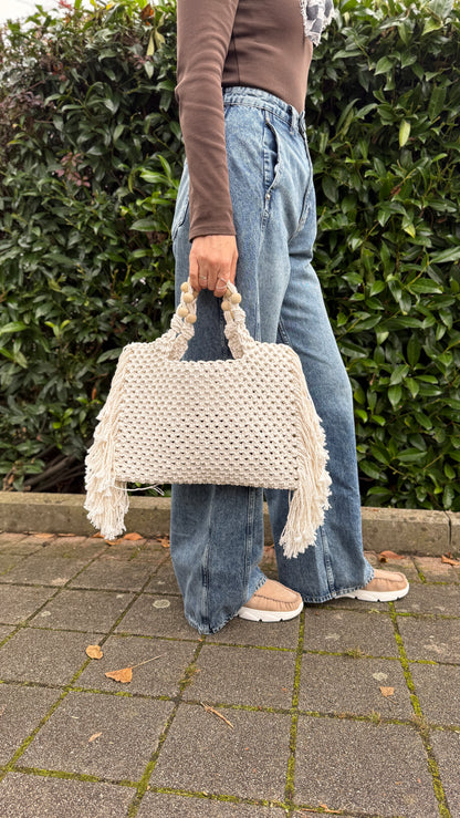 Purse Bag Macrame Pattern, How to Make Elegant Boho Bag