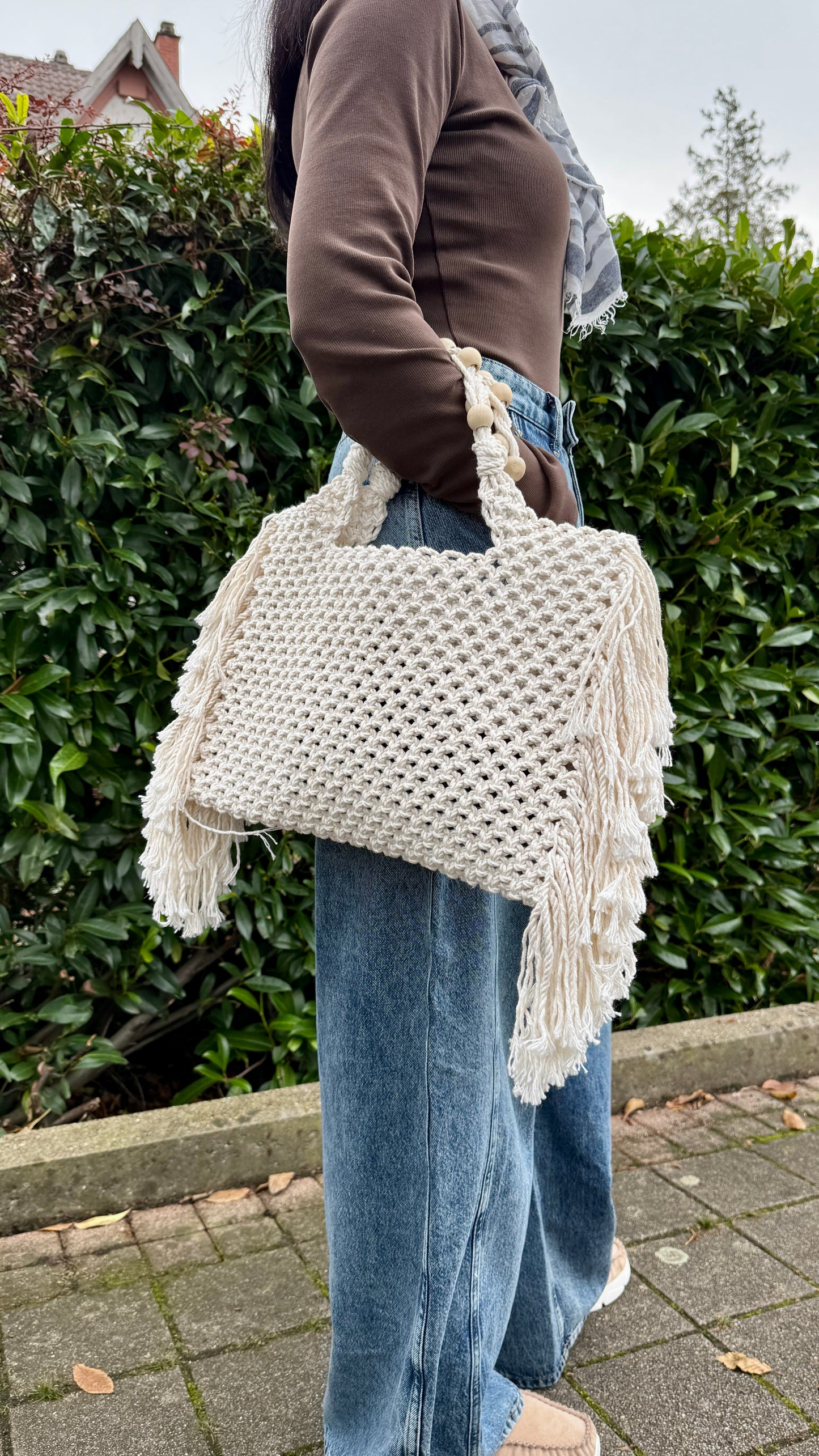 Purse Bag Macrame Pattern, How to Make Elegant Boho Bag