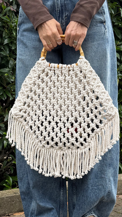 Boho Chic Net Bag, Macrame DIY Pattern
