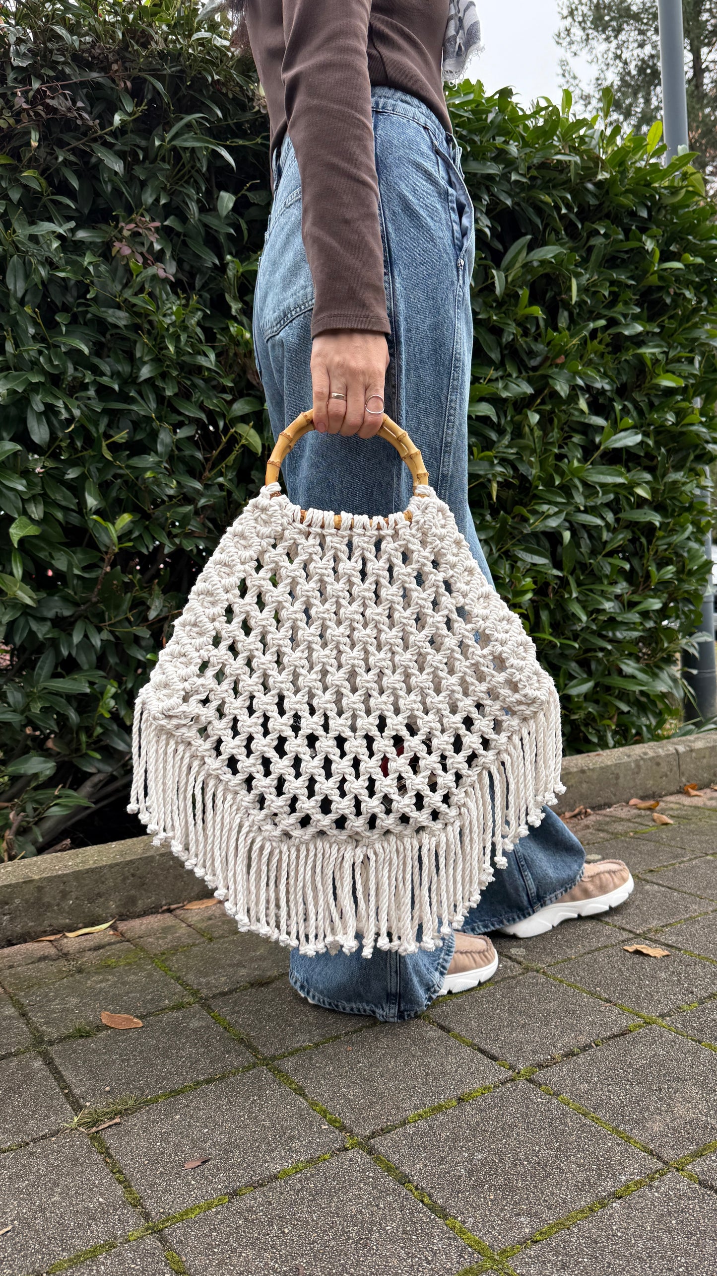 Boho Chic Net Bag, Macrame DIY Pattern