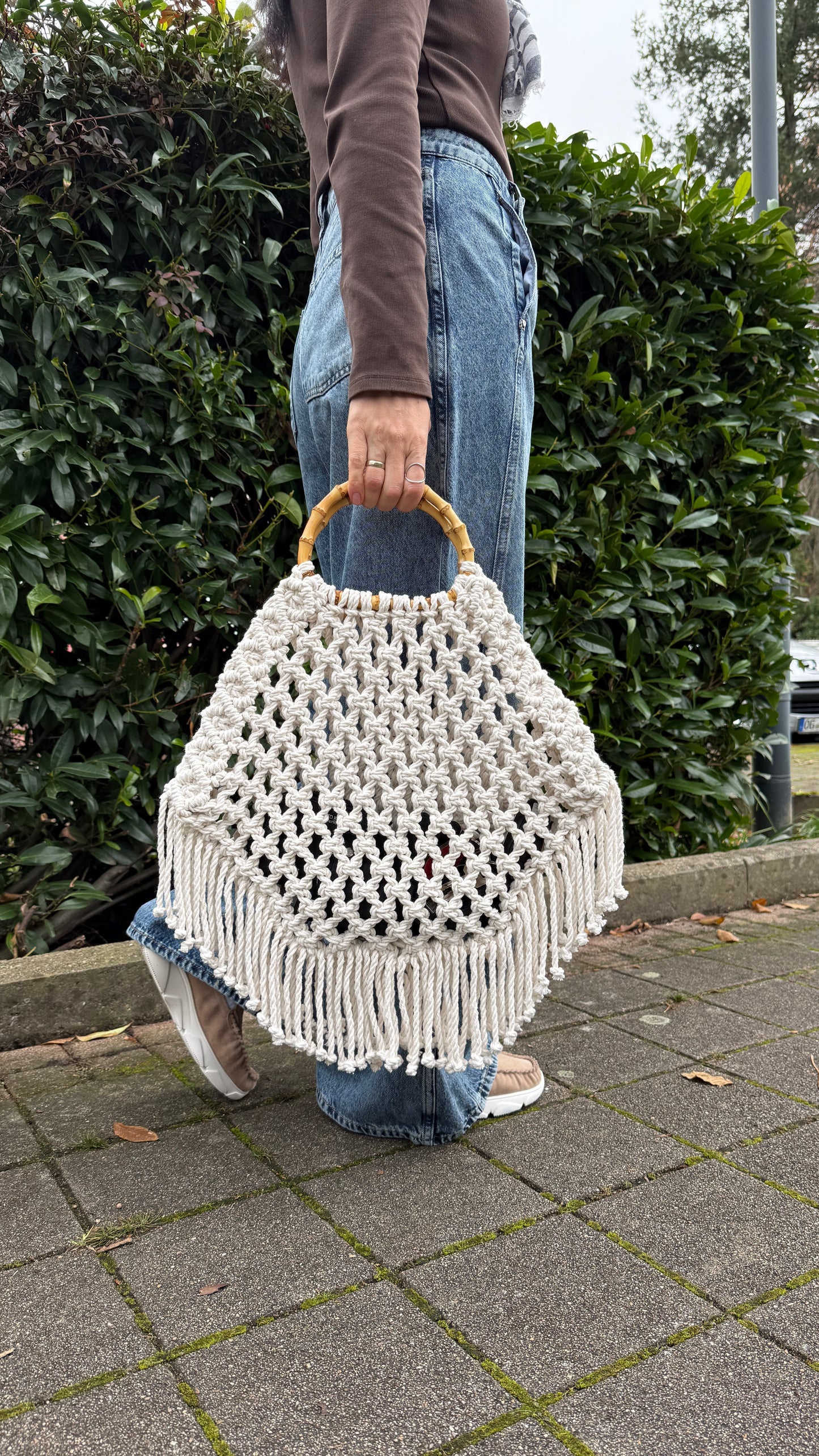 Boho Chic Net Bag, Macrame DIY Pattern